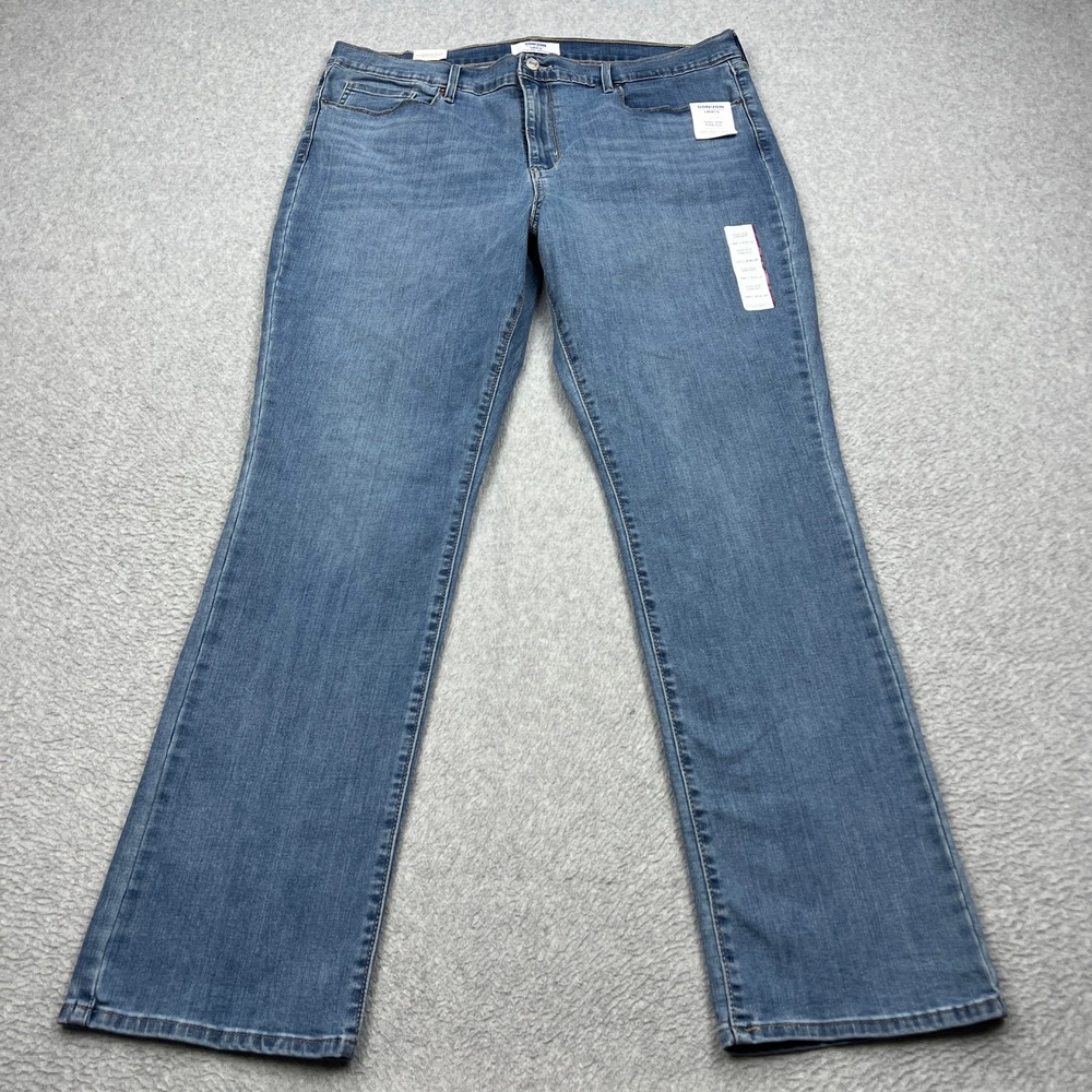 NEW Denizen Levi's Jeans Womens 18M Blue High-Rise Straight Stretch Denim A2712